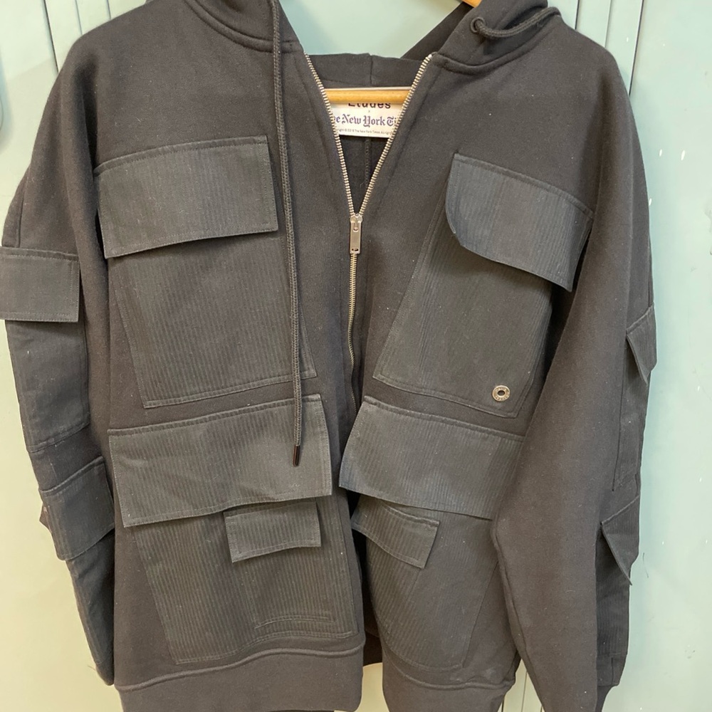 Etudes Studio Charcoal Military Field Jacket